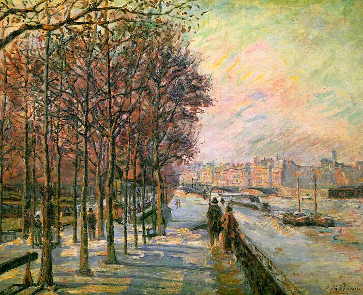  J B Armand  Guillaumin La Place Valhubert, Paris oil painting picture